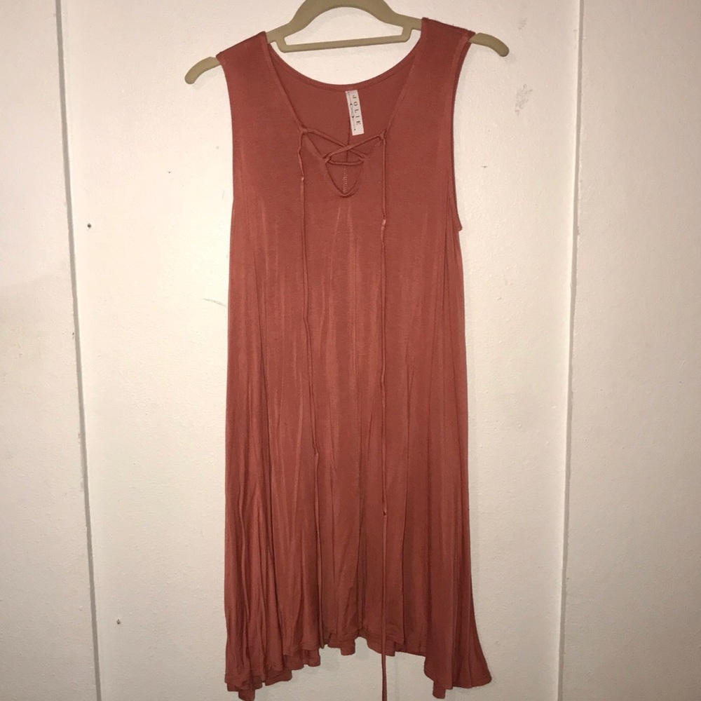 Tie-up Skater Dress